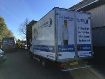 Belettering bakwagen Beddenkamer 