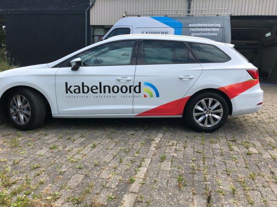 Belettering wagenpark Kabelnoord 