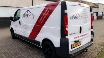 Belettering Uniek Bouw 